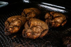 Pit Smoked Chickens